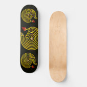 Skateboard LABYRINTH HYPER, noir (Recto)