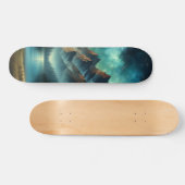 Skateboard Lac Mountain/cabine sous les étoiles (Horz)