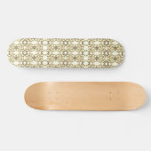 Skateboard Lacy Look of Flowers Golden Sepia (Horz)