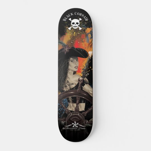 Skateboard Lady Black Corsair (Recto)