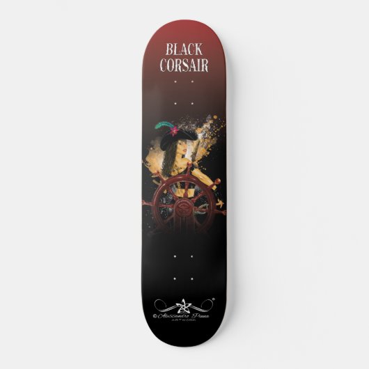 Skateboard Lady Black Corsair (Recto)