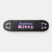 Skateboard Lady Gamer - Gaming Kitty (Horz)
