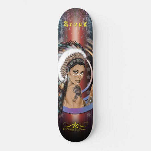Skateboard Lady Sioux (Recto)