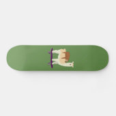 Skateboard Lama faisant de la planche à roulettes mignon avec (Horz)