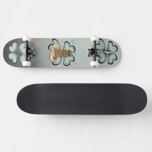 Skateboard L'amour des chiots (Horz)