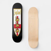 Skateboard L'Angleterre, l'anglais, l'insigne de 3 lions ou (Recto)