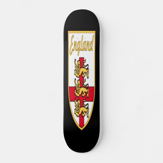 Skateboard L'Angleterre, l'anglais, l'insigne de 3 lions ou (Recto)