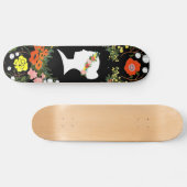 Skateboard Langue de planche à roulettes de fleurs (Horz)