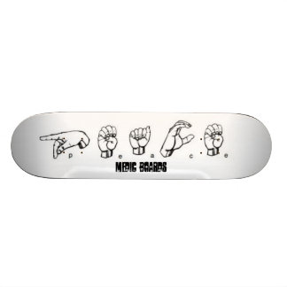 Skateboard Langue des signes de médecin
