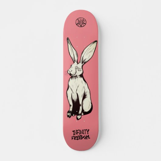 Skateboard lapin à canon (Devant)