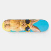 Skateboard lapin avec des lunettes de soleil (Horz)