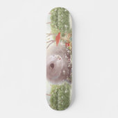 Skateboard Lapin avec Fleurs (Devant)