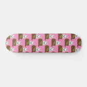 Skateboard Lapin blanc dans l'oeuf au chocolat Joyeux Motif d (Horz)