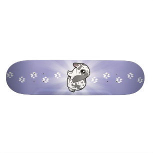 Skateboard Lapin de bande dessinée (cheveux lisses d'oreille