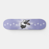 Skateboard Lapin de bande dessinée (cheveux lisses d'oreille (Horz)