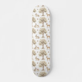 Skateboard Lapin de forêt et motif de cerf (Devant)