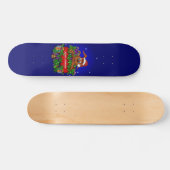 Skateboard Lapin de Noël (Horz)