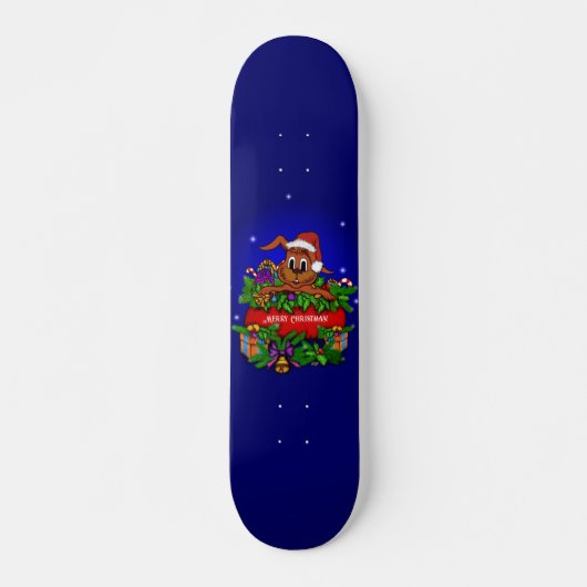 Skateboard Lapin de Noël (Devant)