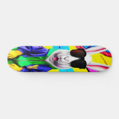 Skateboard lapin de Pâques cool avec des ombres (Horz)