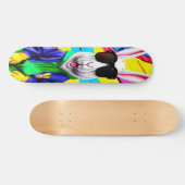 Skateboard lapin de Pâques cool avec des ombres (Horz)