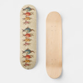 Skateboard Lapin de Pâques Œufs Dansants (Recto)