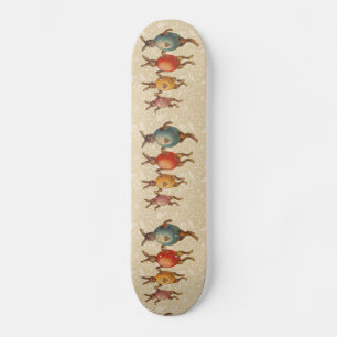 Skateboard Lapin de Pâques Œufs Dansants
