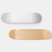 Skateboard L'argent et le radial blanc se fanent (Horz)