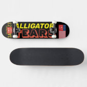 Skateboard LARMES D'ALLIGATOR Planche à roulettes (Horz)