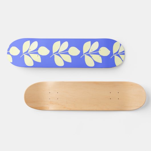 Skateboard L'art abstrait feuille (Horz)