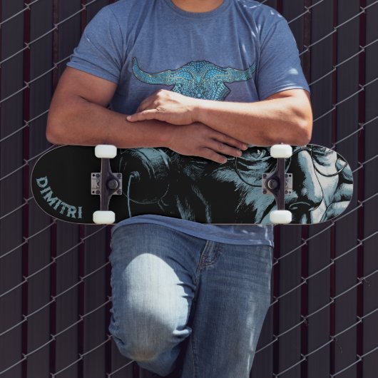 Skateboard L'art de l'ère de la guerre froide Noir (Extérieur 3)