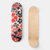Skateboard L'art populaire ukrainien motif floral abstact (Recto)