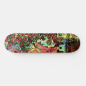 Skateboard L'art urbain de rue inspiré Abstrait Grunge (Horz)