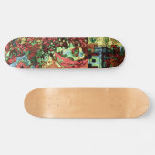 Skateboard L'art urbain de rue inspiré Abstrait Grunge (Horz)