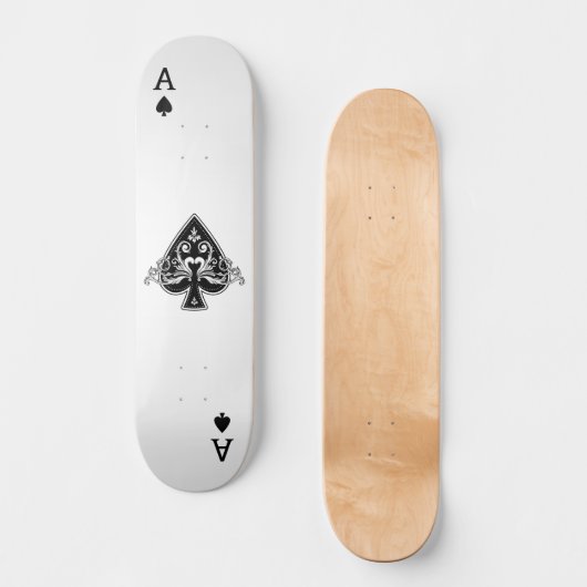 Skateboard L'as des pique (Recto)