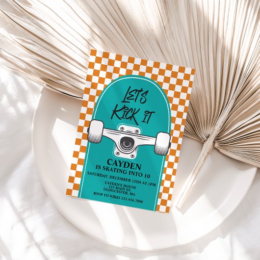 Skateboard Laten we het 's avonds doden Kaart