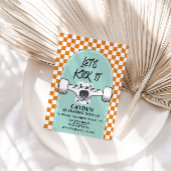 Skateboard Laten we 't 's avonds uitnodigen Kaart