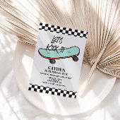 Skateboard Laten we 't 's avonds uitnodigen Kaart