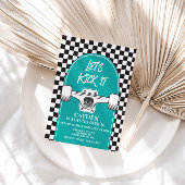 Skateboard Laten we 't 's avonds uitnodigen Kaart