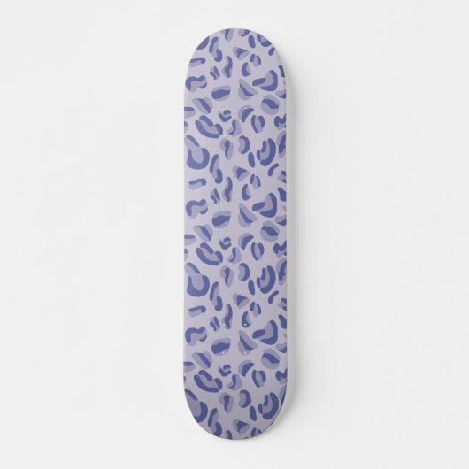 Skateboard Lavande numérique Motif Leopard violet (Devant)