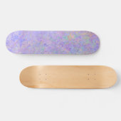 Skateboard Lavande psychédélique Purple Neon Pastel Abstrait (Horz)