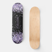 Skateboard Lavande violette noire nom de poussière de parties (Recto)