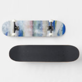 Skateboard Laver blanc II (Horz)