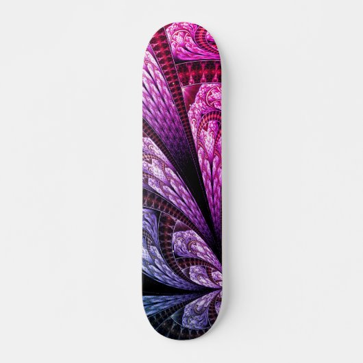Skateboard Lavish Purple Fractal Design Art numérique (Devant)