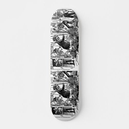 Skateboard "Le balayeur heureux Calaveras " (Devant)
