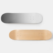 Skateboard Le blanc se fanent sur le noir se fanent (Horz)