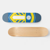 Skateboard Le bleu et le jaune (Horz)