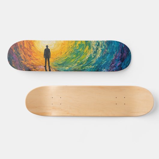 Skateboard Le bord de la dimension (Horz)