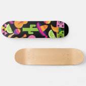 Skateboard Le cactus de sombrero de partie de fiesta chaule (Horz)