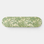 Skateboard Le célèbre motif Tulip de William Morris (Horz)