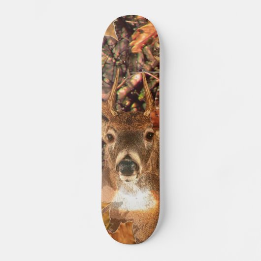 Skateboard Le Cerf de queue blanc de Camo Fall (Recto)